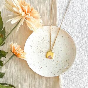 Madewell geometric necklace.